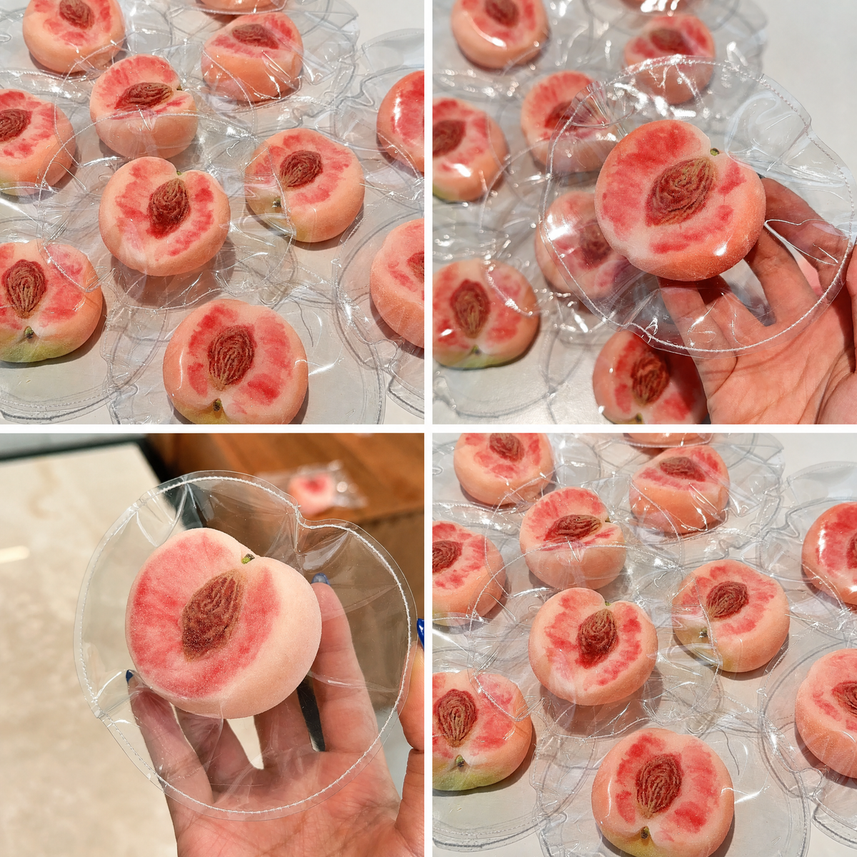 Peach Shaped Silicone Squishy Handmade Stress Relief Fidget Toy