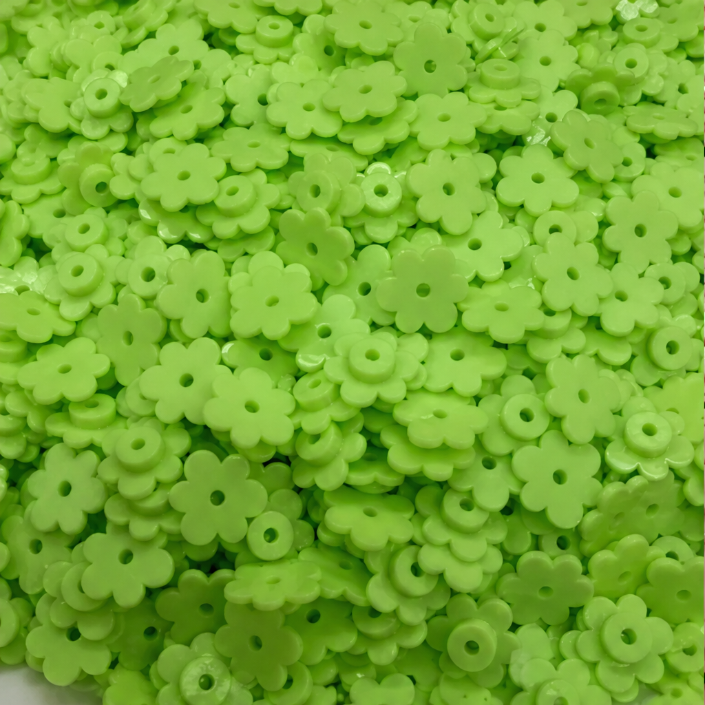 6-Petal Flower Building Block Charms, Slime Filler Beads, Compatible Brick Accessories for DIY Handmade Stress Ball