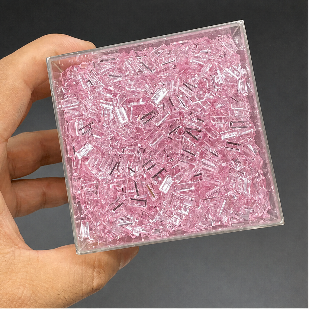 Transparent Acrylic Ice Strip Filler Beads, DIY Handmade Squishy & Stress Ball Filling Accessories, Slime Craft Supplies