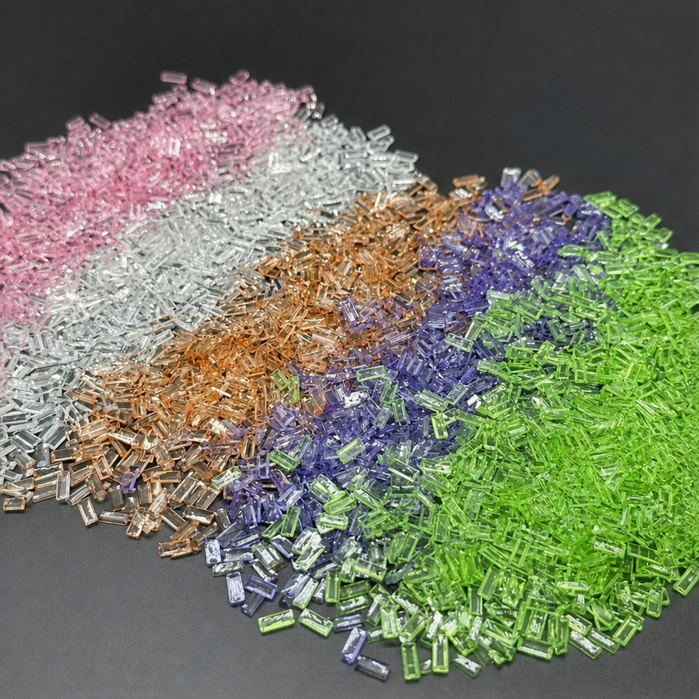 Transparent Acrylic Ice Strip Filler Beads, DIY Handmade Squishy & Stress Ball Filling Accessories, Slime Craft Supplies