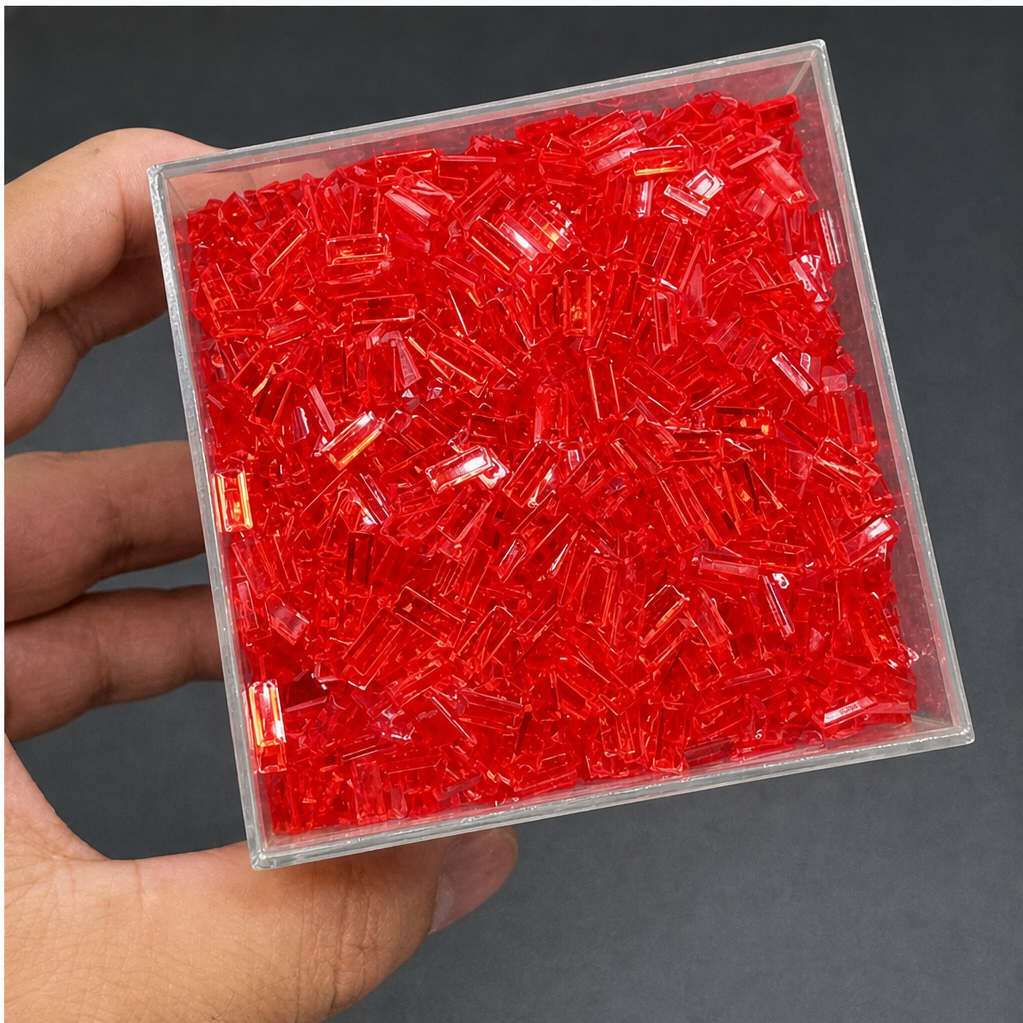 Transparent Acrylic Ice Strip Filler Beads, DIY Handmade Squishy & Stress Ball Filling Accessories, Slime Craft Supplies