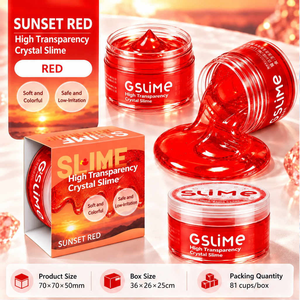 High Clear Crystal Slime, Aesthetic Bubble Slime DIY Stress Relief Putty, Non Sticky Sensory Fidget Toy for Adults