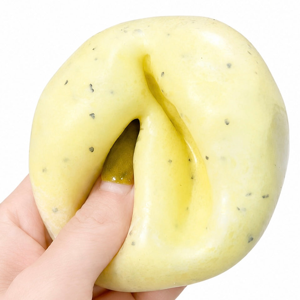 Chiboki Creamy Mashed Potato Squishy|Sandy Thin‑Skin Moldable Non‑Rebound Handmade Collectible Squeeze Fidget |weak grip squishy