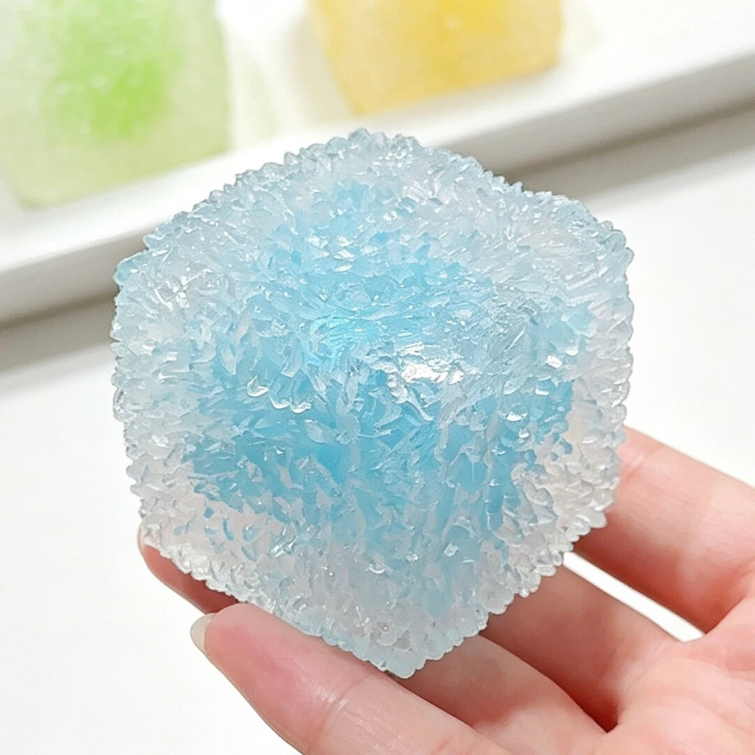 Sugar Cube Squeeze Fidget| Vaseline Soft Deformable Handmade Squishy for adults
