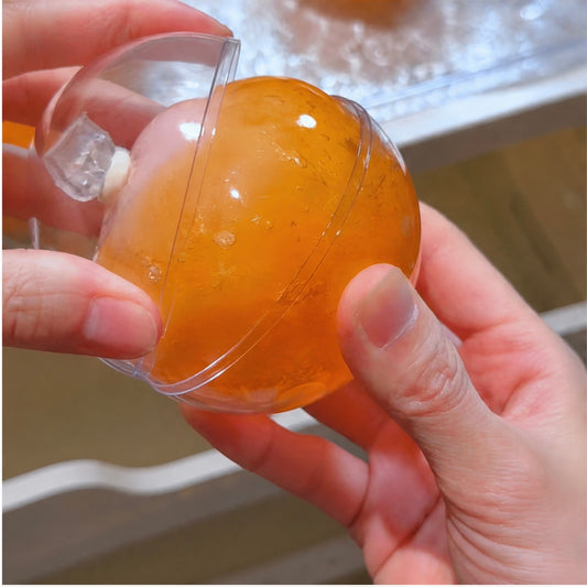 Burst Crunchy Round Squishy, Slush Filling Moldable Vaseline Base Tactile Squeeze