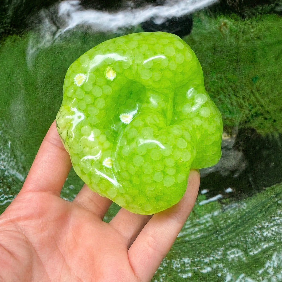 Green Grape Bead squishy| Vaseline Base Moldable Non-Rebound Soft Tactile Squeeze Fidget