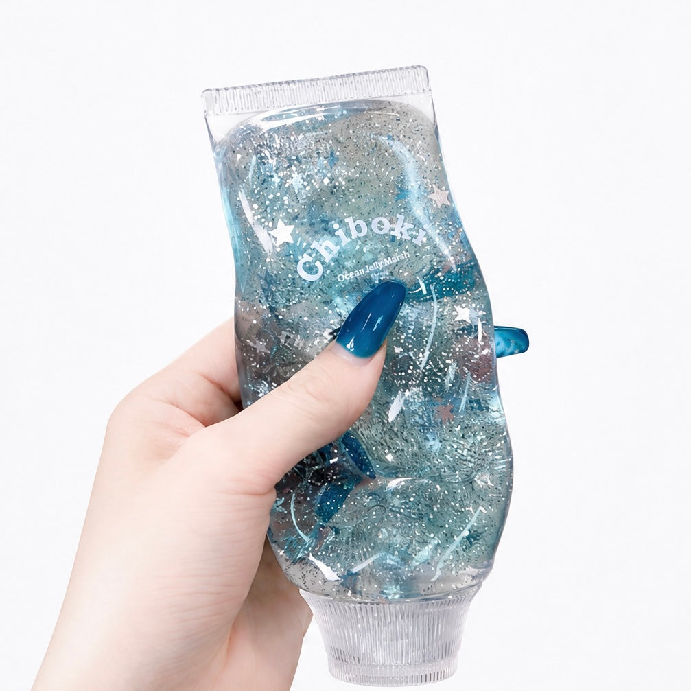 Chiboki Shimmering Toothpaste Tube Squishy‑Weak‑Strip Handmade ASMR Fidget Toy