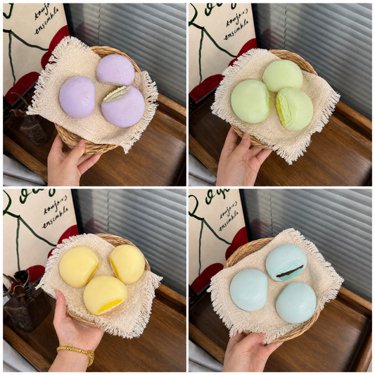 Handmade Mochi Series Silicone Squish Fidget for Adults, Soft Cheese Paste Moldable Tactile Stress Relief Item