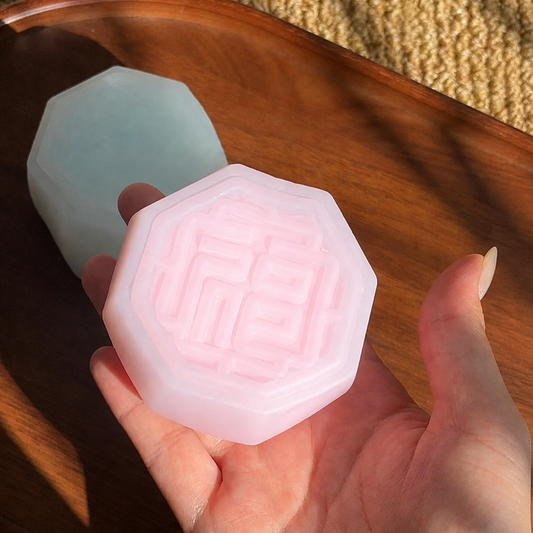 Handmade Snow Skin Mooncake Silicone Squishy, Soft Kneadable Fidget Squeezer for Stress & Anxiety Relief, Adult Collectible
