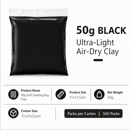 50g Super Light Air Dry Modeling Clay, Non Toxic DIY Soft Clay, Filler for Handmade Squishy & Slime, Craft Supplies