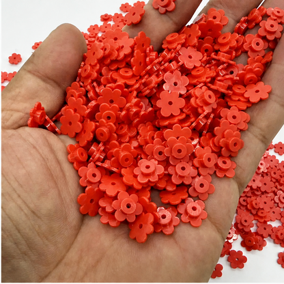 6-Petal Flower Building Block Charms, Slime Filler Beads, Compatible Brick Accessories for DIY Handmade Stress Ball