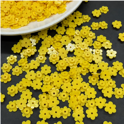 6-Petal Flower Building Block Charms, Slime Filler Beads, Compatible Brick Accessories for DIY Handmade Stress Ball