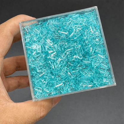 Transparent Acrylic Ice Strip Filler Beads, DIY Handmade Squishy & Stress Ball Filling Accessories, Slime Craft Supplies
