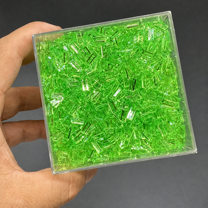 Transparent Acrylic Ice Strip Filler Beads, DIY Handmade Squishy & Stress Ball Filling Accessories, Slime Craft Supplies