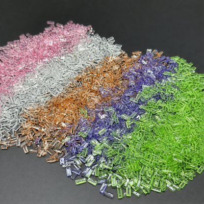 Transparent Acrylic Ice Strip Filler Beads, DIY Handmade Squishy & Stress Ball Filling Accessories, Slime Craft Supplies