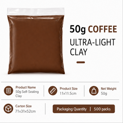 50g Super Light Air Dry Modeling Clay, Non Toxic DIY Soft Clay, Filler for Handmade Squishy & Slime, Craft Supplies