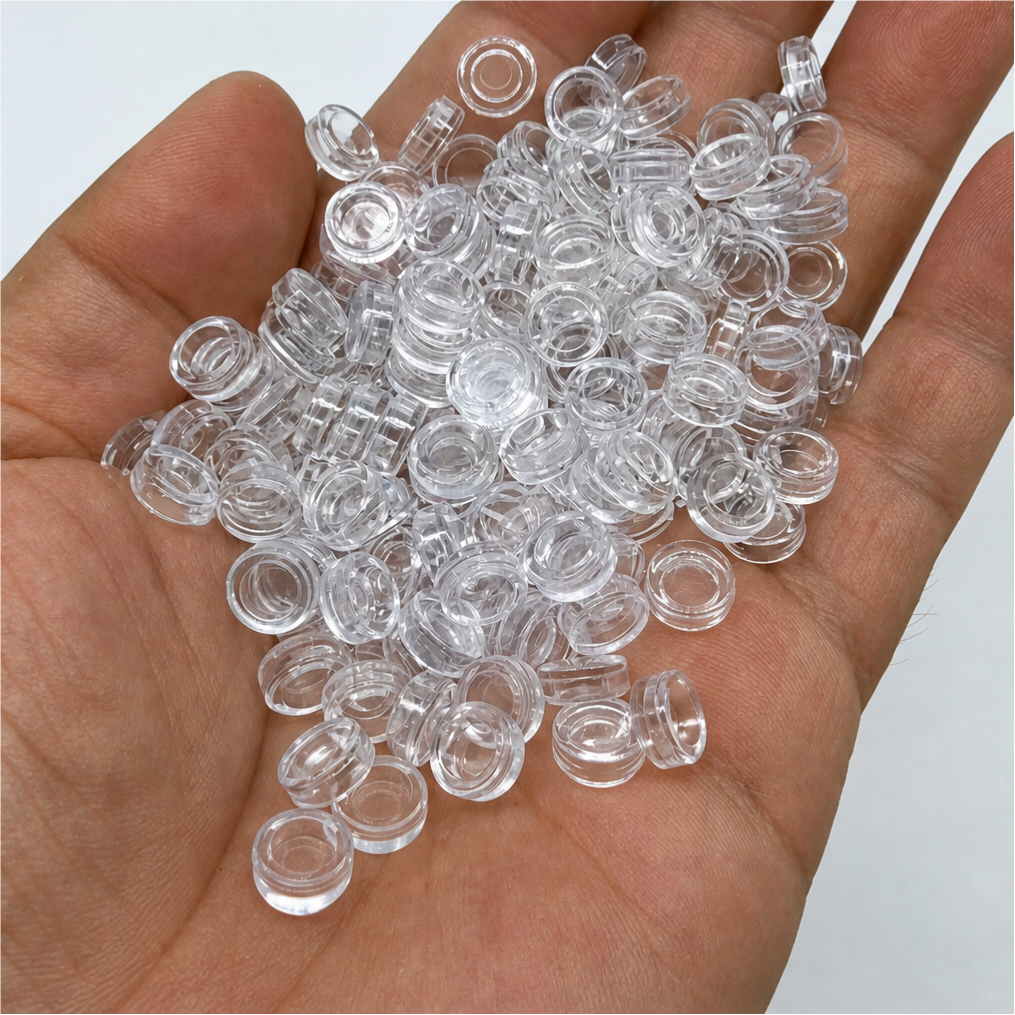 Round Building Block Filler Particles, Flower Shape Slime & Handmade Squishy Ball Fillers, Universal DIY Stress Relief Toy Accessories