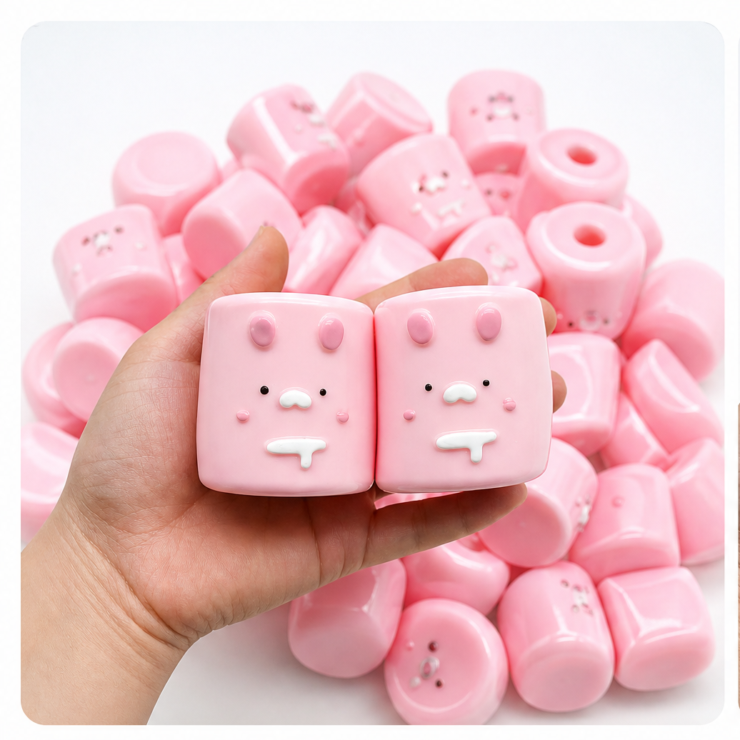 Cute Animal Marshmallow Empty Squishy Shell, Bunny & Chick Hollow Squeeze Ball Skin, DIY Handmade Squishy Filling Toy Supplies