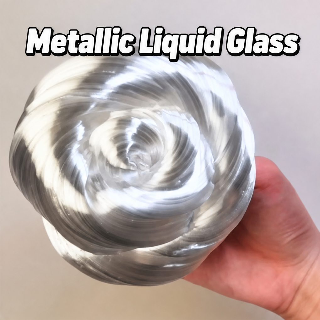 Liquid Glass Clay Non-Newtonian Fluid, Clear Stretch Slime Filler for Handmade Squishy