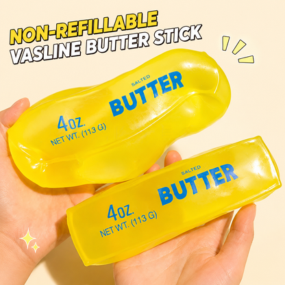 Handcrafted Clear Butter Stick Squishy |Thin‑Skin Vaseline Texture Non‑Spring‑Back Moldable Anxiety Relief Squeeze