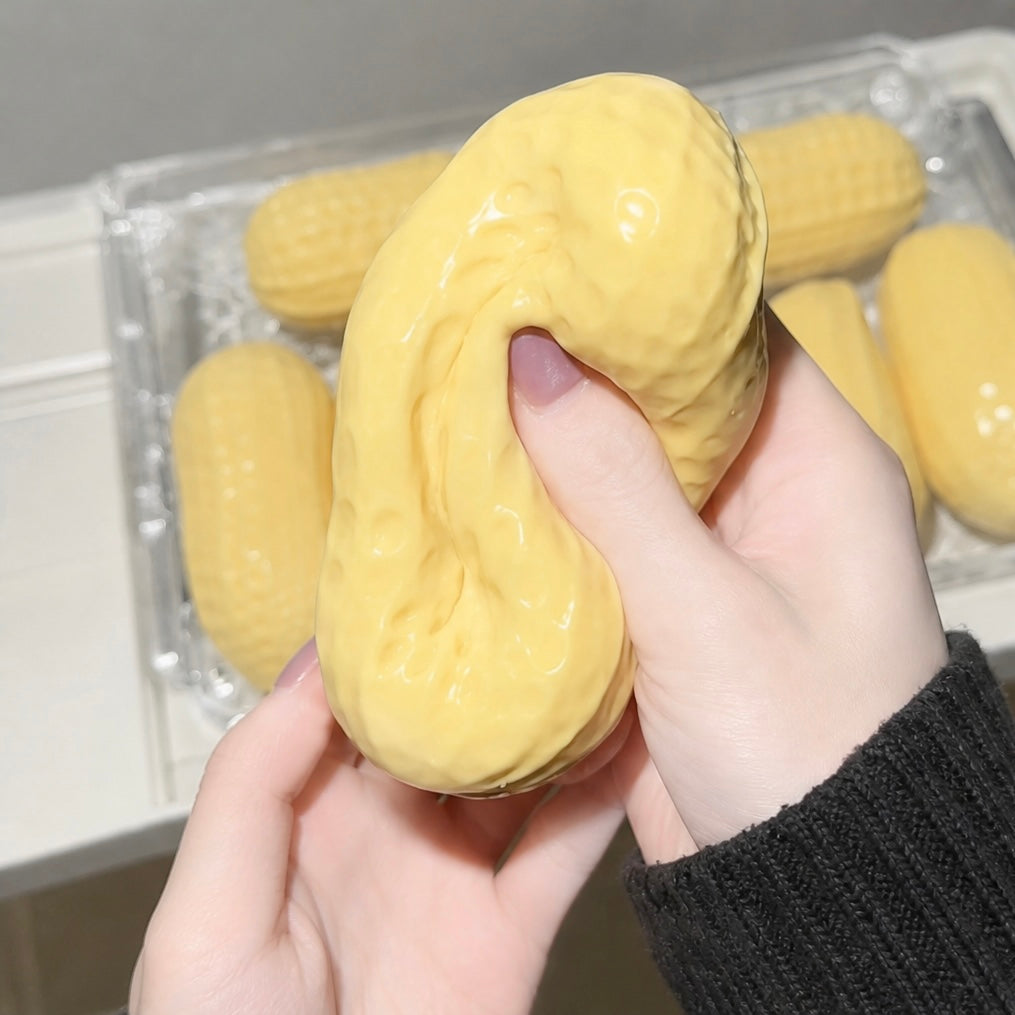 Handmade Realistic Peanut Squishy Crunchy squishy Adult Stress Relief Squeeze