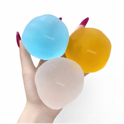 Chiboki Matte Juice Mochi Handmade Squishy, Thin‑Skin Floppy Moldable Non‑Rebound Vaseline‑Texture Tactile Squeeze Fidget