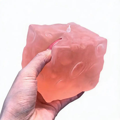 Chiboki Juicy Gummy Giant Cheese Squishy | Handmade Sensory Stress Squeeze Toy|weak grip squishy