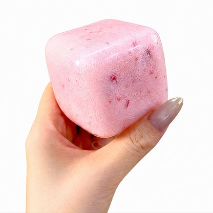 Chiboki Chunky Slush Yogurt Block Squishy Ball, Slush‑Texture Hand‑Moldable Non‑Rebound Squeeze Fidget