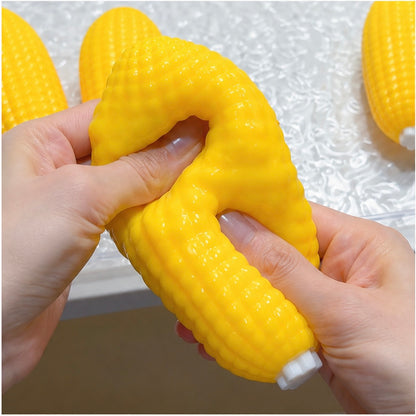 Crispy Golden Corn Squeeze Fidget, 3D Skin Handmade Squeeze with Crispy Block Filling for Adults