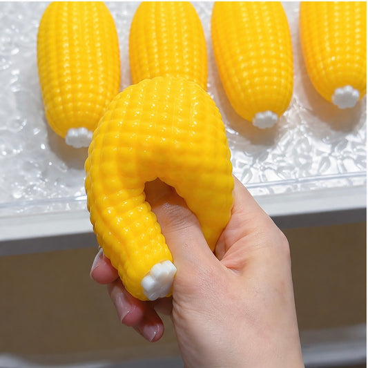 Crispy Golden Corn Squeeze Fidget, 3D Skin Handmade Squeeze with Crispy Block Filling for Adults