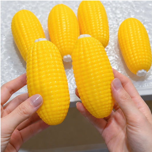 Crispy Golden Corn Squeeze Fidget, 3D Skin Handmade Squeeze with Crispy Block Filling for Adults