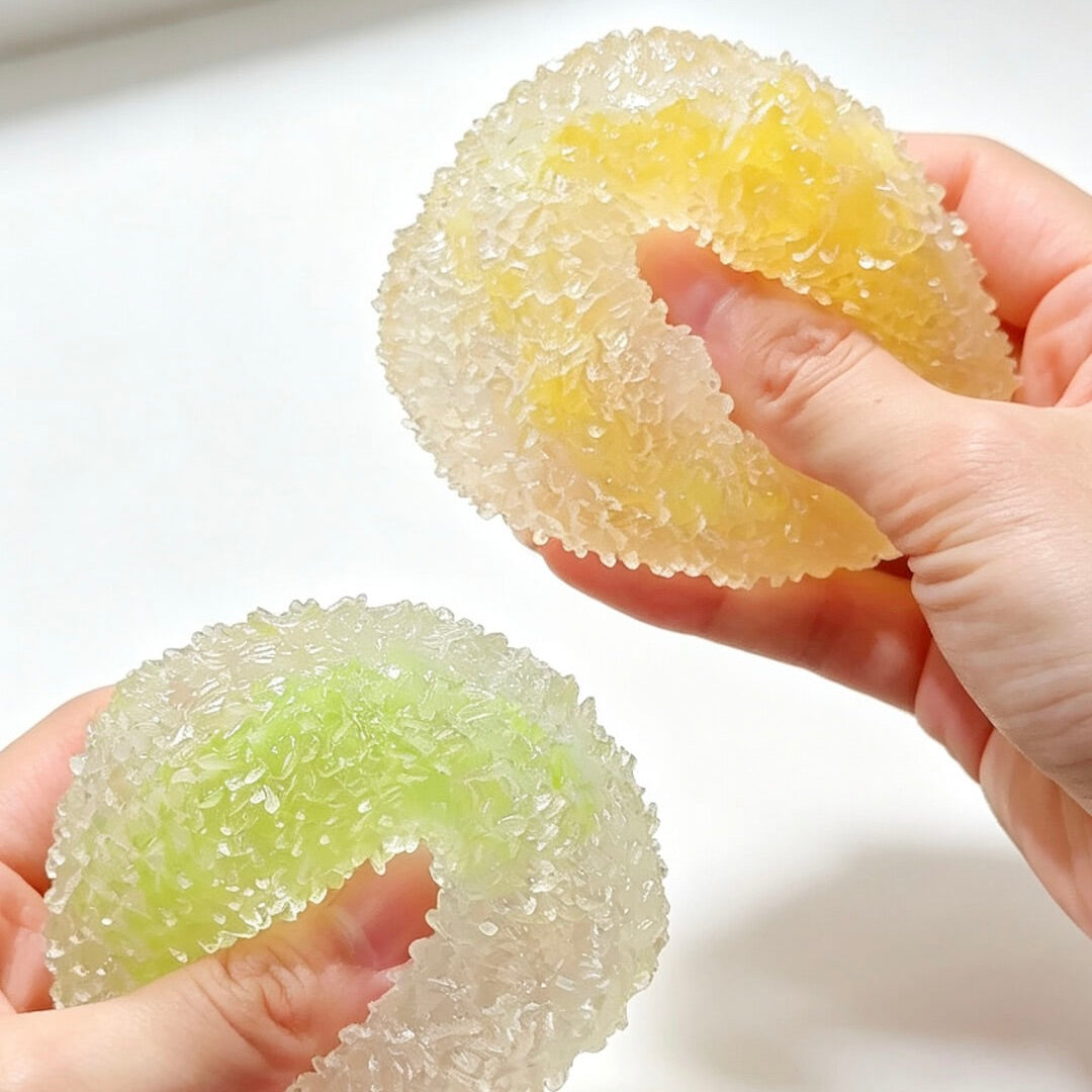 Sugar Cube Squeeze Fidget| Vaseline Soft Deformable Handmade Squishy for adults