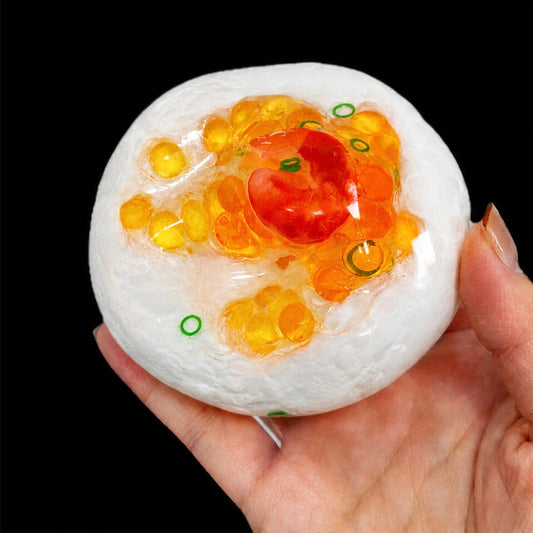 Imitation Roe Sushi squishy, 6cm Vaseline Filled Moldable Tactile Squeeze Fidget
