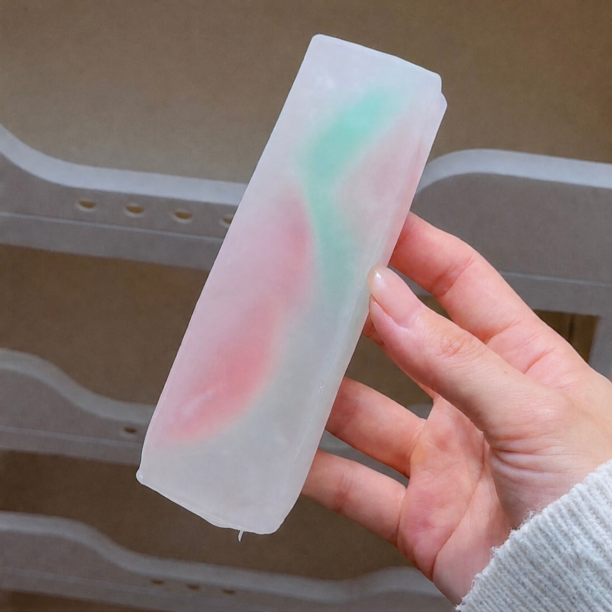 Ice Skin Fruit Bar Squishy| Vaseline Cream Filling Soft Moldable squeeze Fidget
