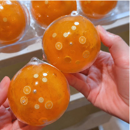 Burst Crunchy Round Squishy, Slush Filling Moldable Vaseline Base Tactile Squeeze