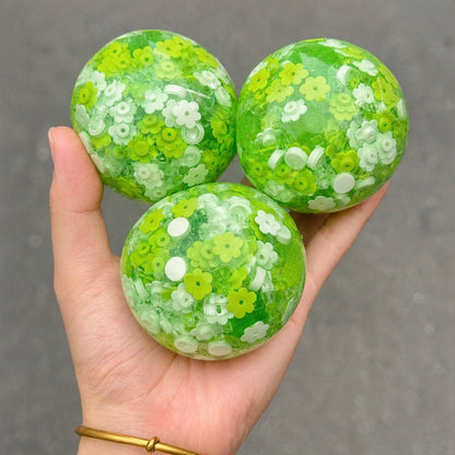 Green Resin Crispy Handmade Ball squishy, Satisfying Crispy Texture Squeeze Fidget