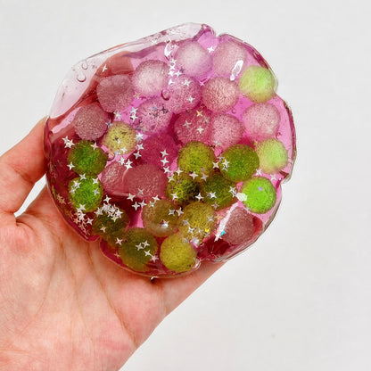 Handmade Stress Relief Pouch Squeeze Fidget, Soft Moldable Sensory Bag