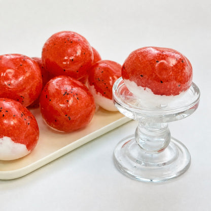 6cm Watermelon Coconut Ice Slush Handmade Squishy, Vaseline Filled Weak-Force Moldable squeeze Fidget