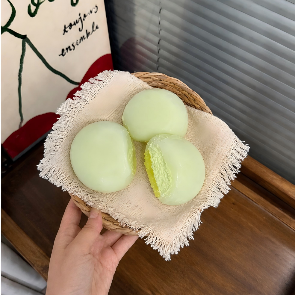 Handmade Mochi Series Silicone Squish Fidget for Adults, Soft Cheese Paste Moldable Tactile Stress Relief Item