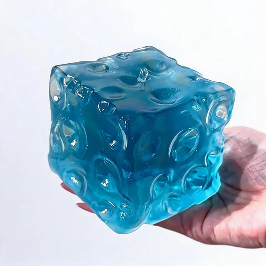 Chiboki Juicy Gummy Giant Cheese Series Squishy | Vaseline‑Texture Handmade Stress Relief Squeeze Fidget Toy|weak strip squishy