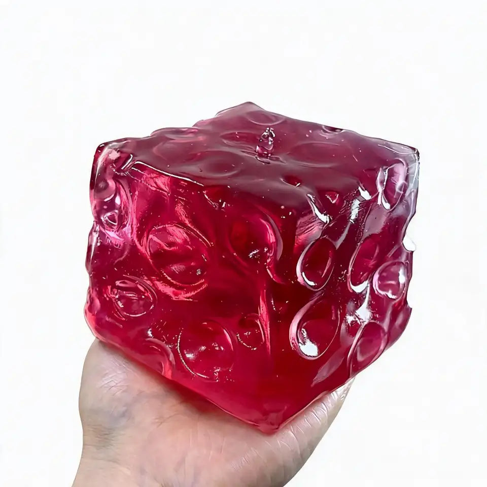 Chiboki Juicy Gummy Giant Cheese Series Squishy | Vaseline‑Texture Handmade Stress Relief Squeeze Fidget Toy|weak strip squishy