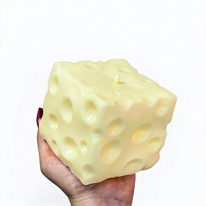 7CM Handmade jumbo cheese squishy fidget toy| super soft moldable for stress relief|weak strip squishy