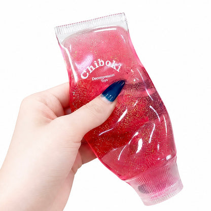 Chiboki Shimmering Toothpaste Tube Squishy‑Weak‑Strip Handmade ASMR Fidget Toy