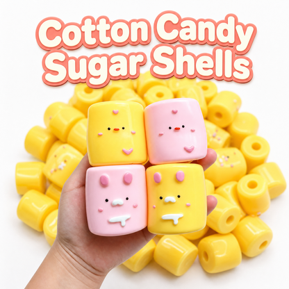 Cute Animal Marshmallow Empty Squishy Shell, Bunny & Chick Hollow Squeeze Ball Skin, DIY Handmade Squishy Filling Toy Supplies